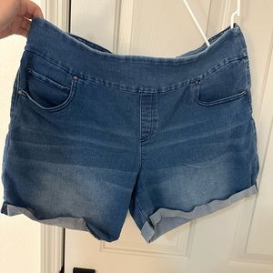 Stretchy Denim Shorts